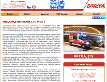 Tablet Screenshot of ambulance-meditrans.cz
